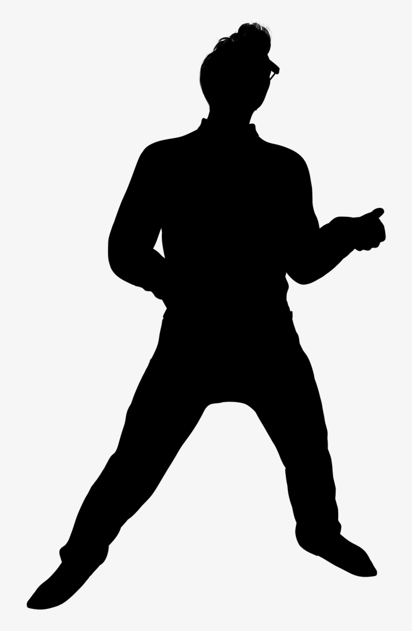 Silhouette Man Casual - Karate Clipart, transparent png #7773349