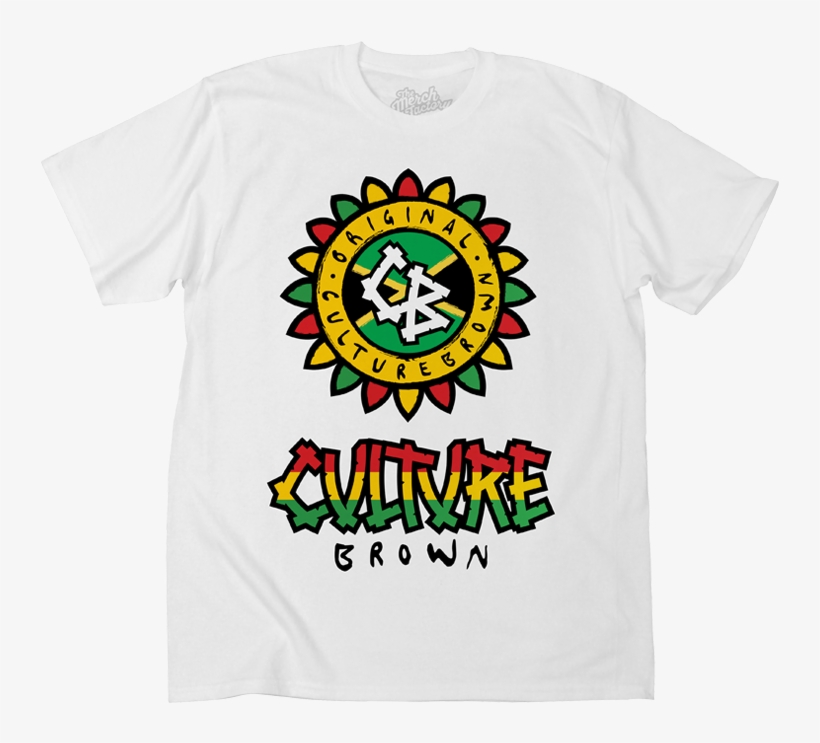 Culture Brown White Tee - Graphic Design, transparent png #7773415