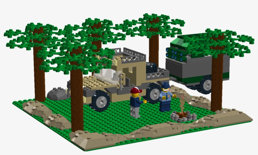 Off-roader With Camper Trailer - Tree, transparent png #7773505