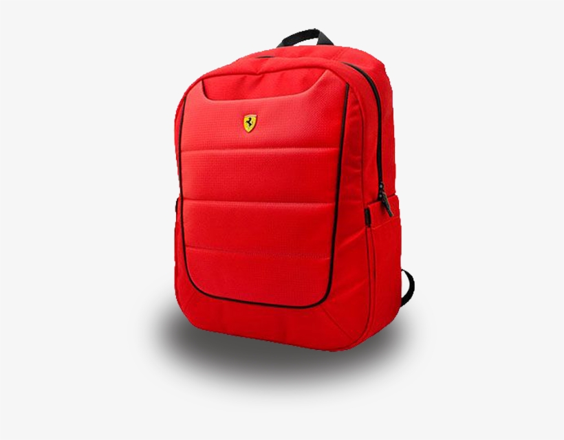 Ferrari Red Back Pack - Hand Luggage, transparent png #7773650