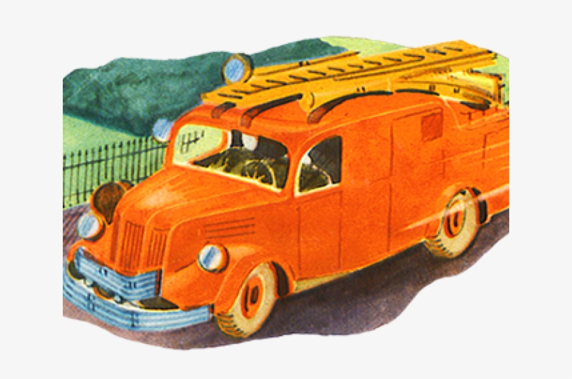 Fire Truck Clipart Old Fashioned - Model Car, transparent png #7774476