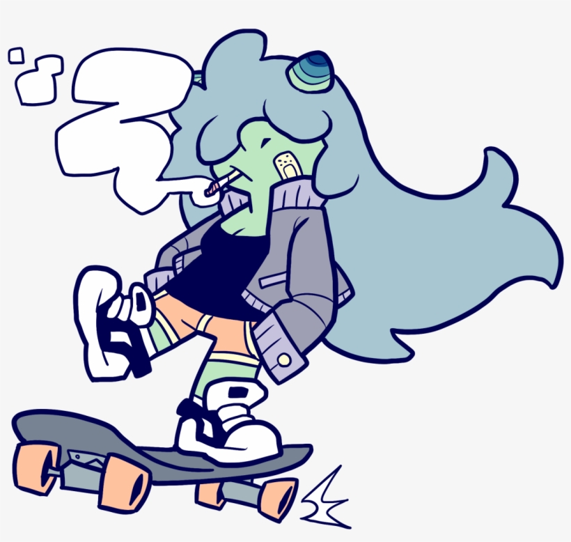 Skateboarding Clipart Tumblr Transparent - Cartoon, transparent png #7774711