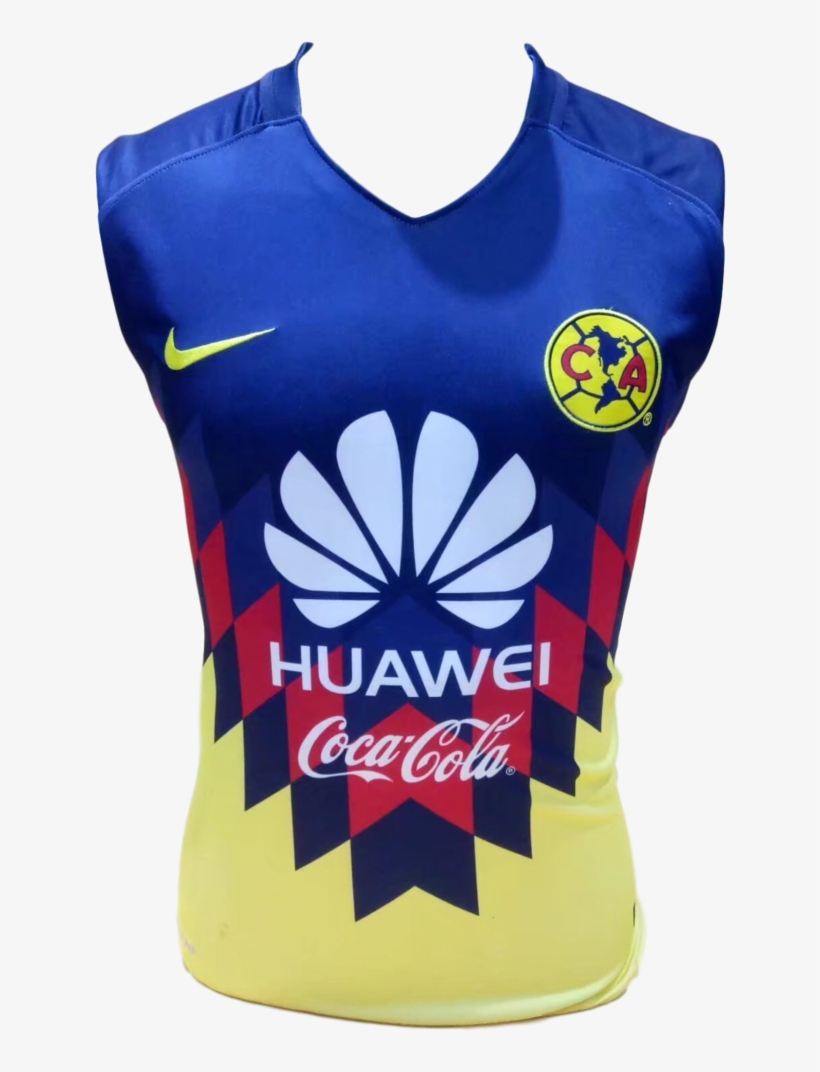 Club América 2017 Home Sleeveless Training Jersey - Club America 2016 Away Jersey, transparent png #7774822