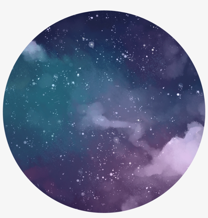 Transparent Circle Tumblr - Galaxy Purple Circle Png, transparent png #7774873