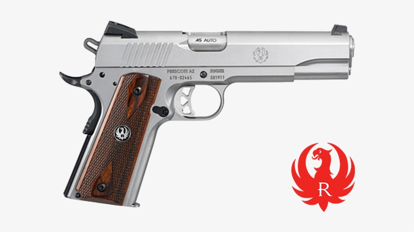 Description - Ruger 1911 Stainless, transparent png #7775588