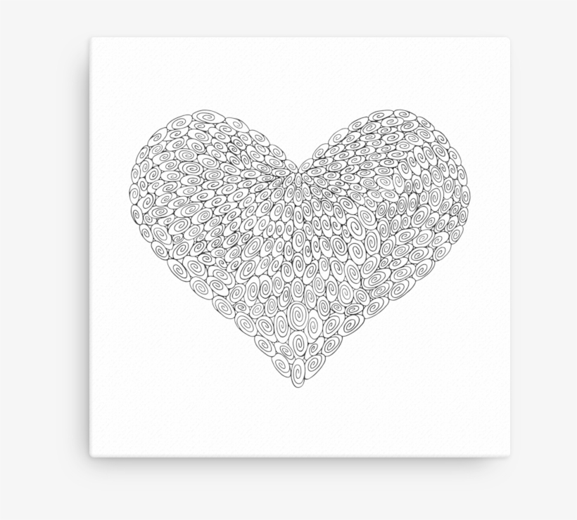 275 Swirl Heart - Heart, transparent png #7776379