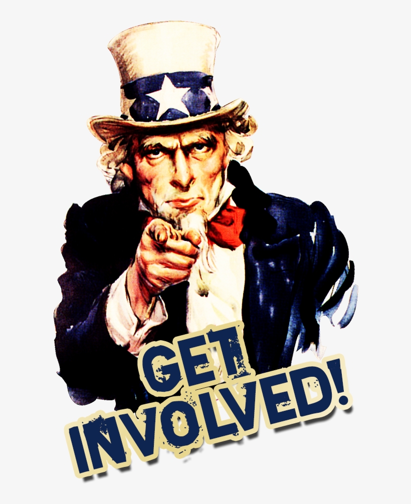 Getinvolved We - Uncle Sam, transparent png #7776508