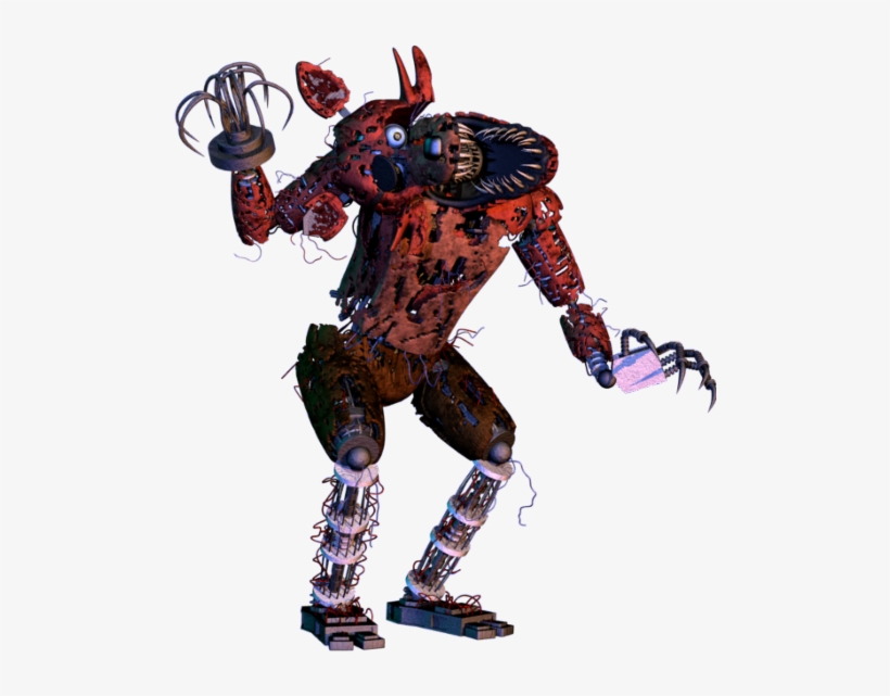 Nightmare Classic Foxy - Post Shift Foxy, transparent png #7776624