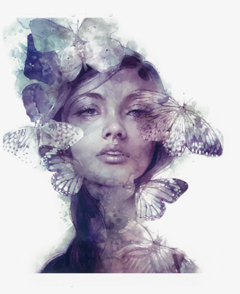 Woman Butterfly Fantasy Girl Mistic - Anna Dittmann, transparent png #7776921