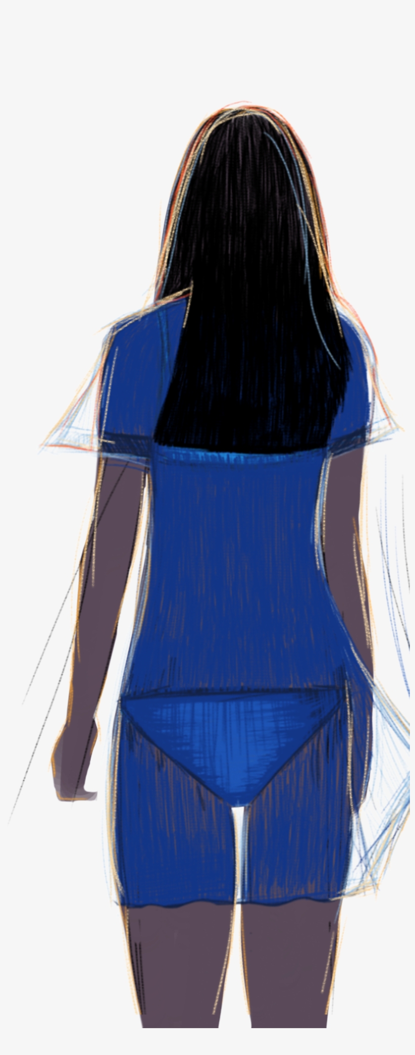 Beautiful Hand Painted Coil Impression Illustration - Standing, transparent png #7776970