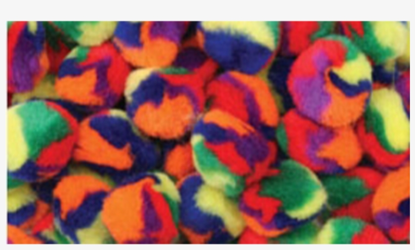 Rainbow Pom Poms - Floral Design, transparent png #7777467