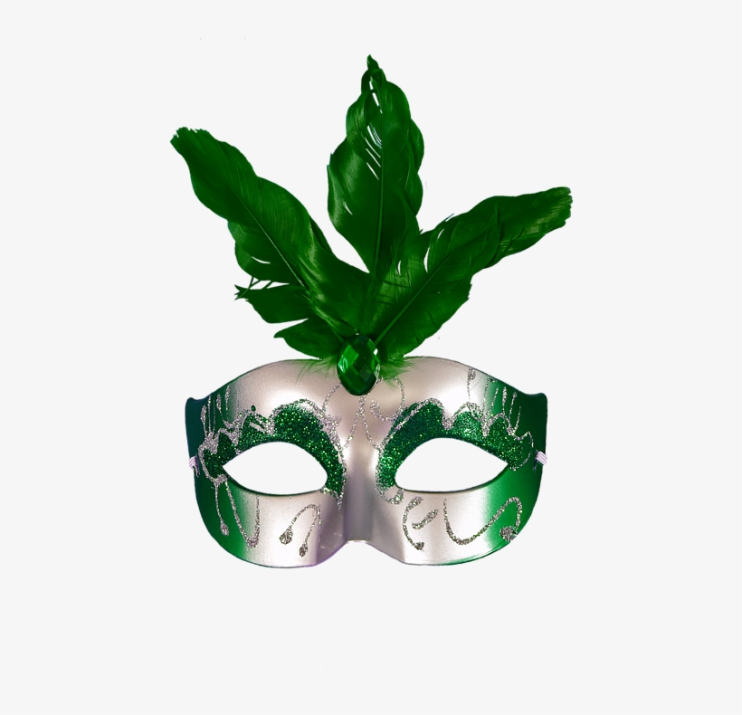 Mask, Green, Carnival, Masquerade - Green Masquerade Png, transparent png #7777949
