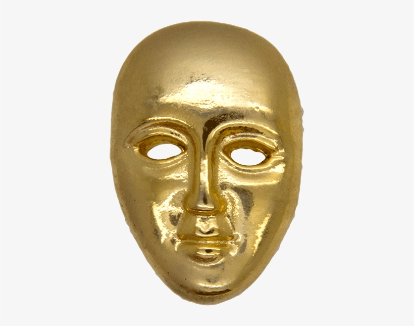 Mask Pin , Gold 3d - Mask, transparent png #7778415