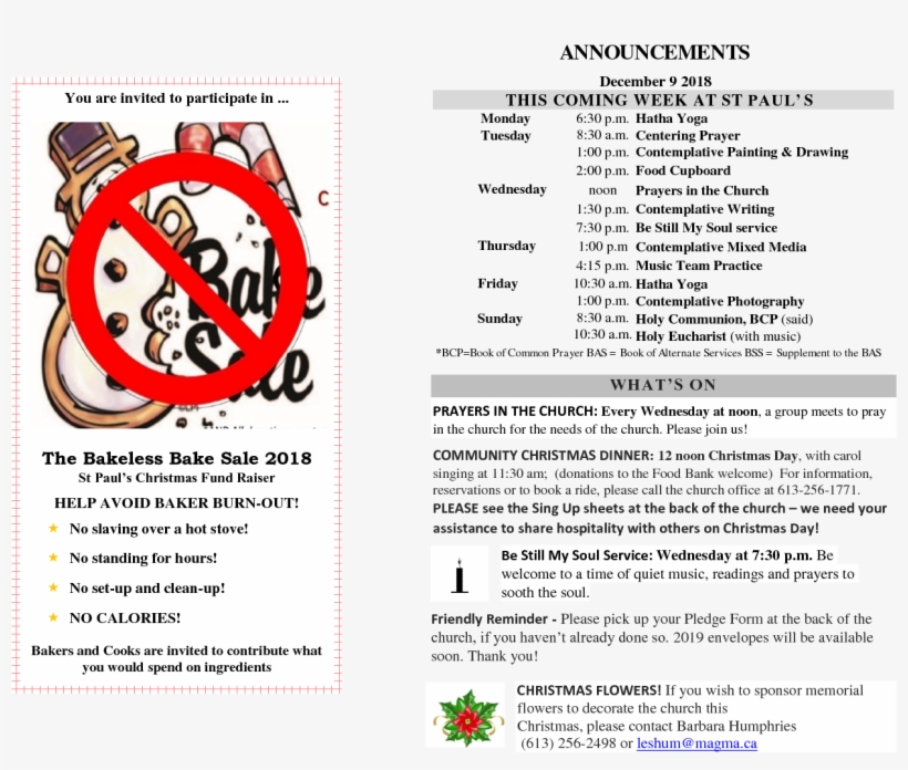 Announcements Dec 9 - Document, transparent png #7778928