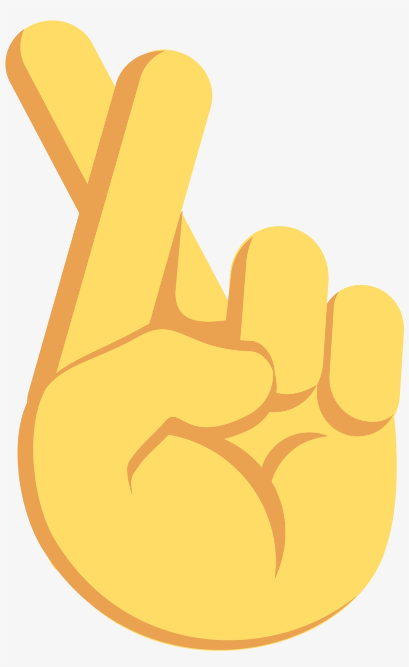 File Emojione Wikimedia Commons Png Fingers Crossed - Crossed Fingers Meaning, transparent png #7780558