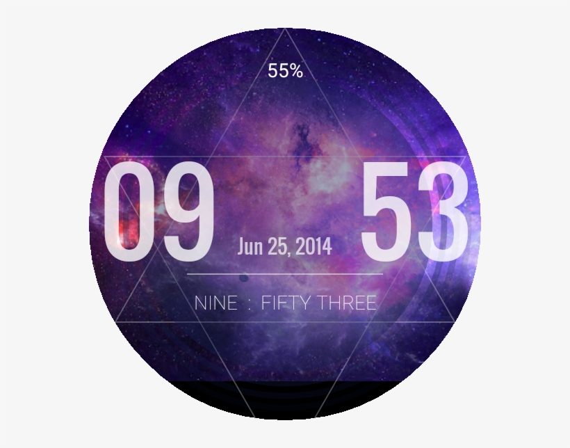 Galaxy Ii Watch Face Preview, transparent png #7780669