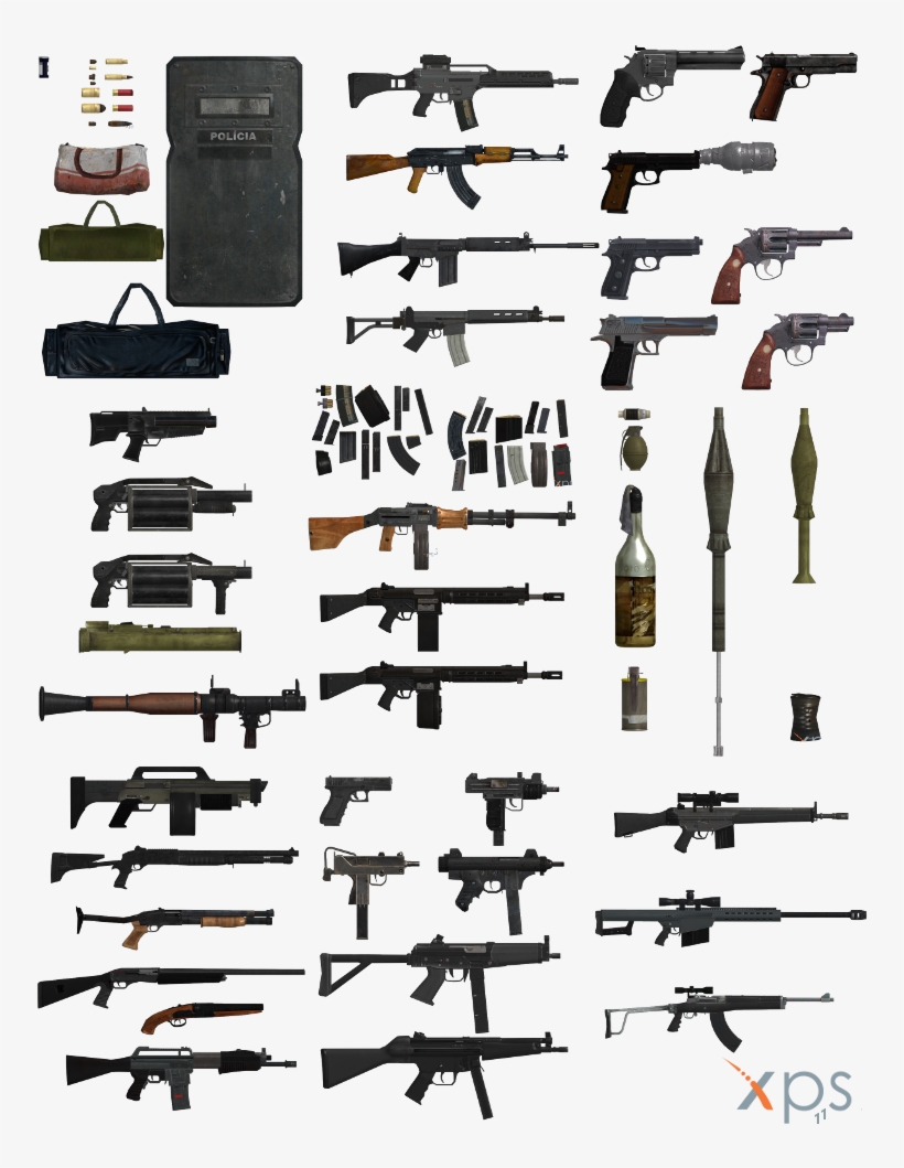 Png - Max Payne 3 Pistols, transparent png #7780980