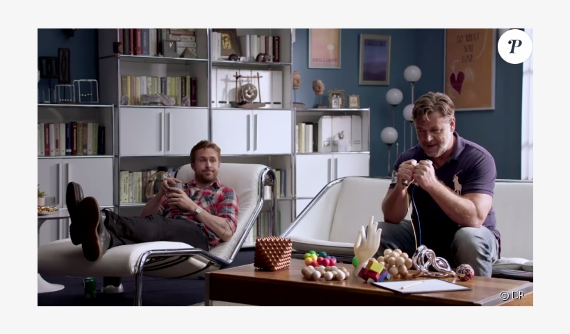 Ryan Gosling Et Russell Crowe En Thérapie De Couple - The Nice Guys, transparent png #7781400