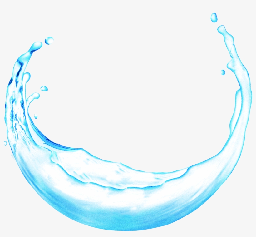 Round Water Droplets Photo - Round Water Splash Png, transparent png #7781443