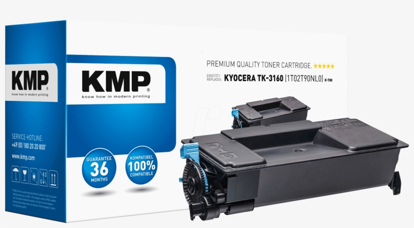 Toner - Kyocera - Black - Tk3160 - Rebuilt Kmp Printtechnik - Kmp Toner, transparent png #7782095