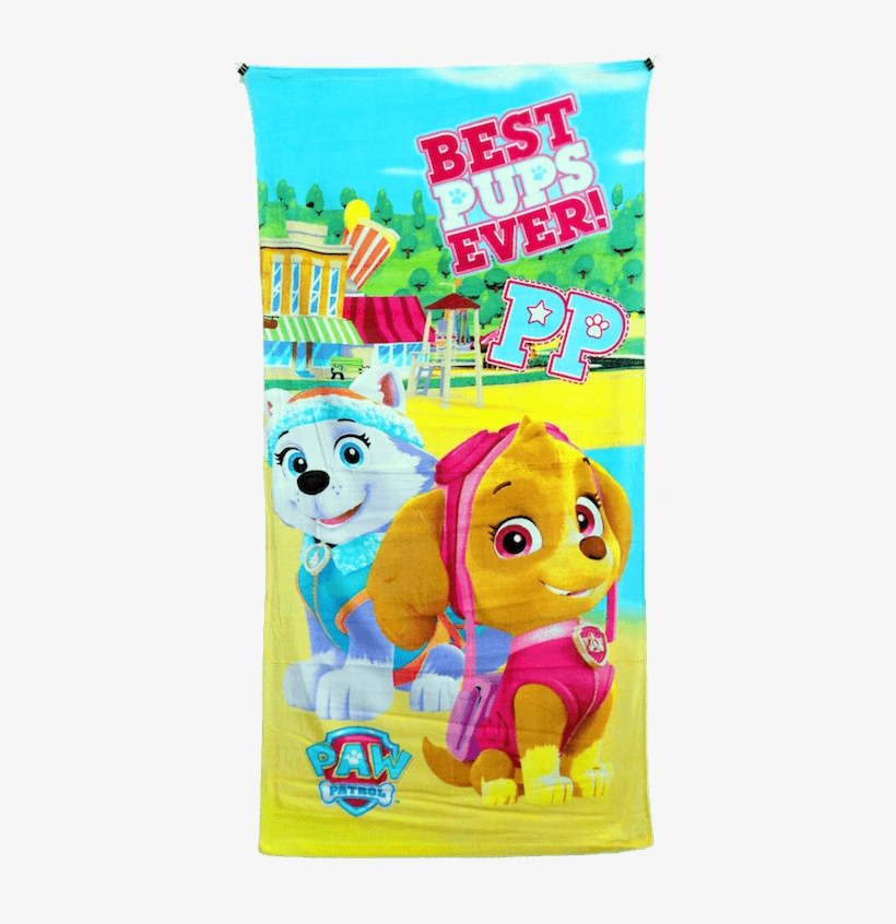 Paw Patrol 2 Girl Towel - Stuffed Toy, transparent png #7782580