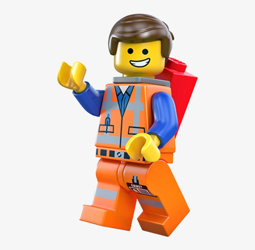 Lego Man - Emmet From The Lego Movie, transparent png #7782923
