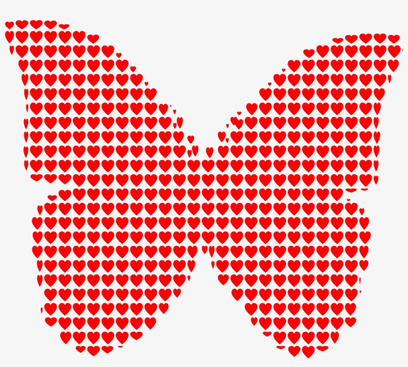 This Free Icons Png Design Of Hearts Butterfly, transparent png #7783240