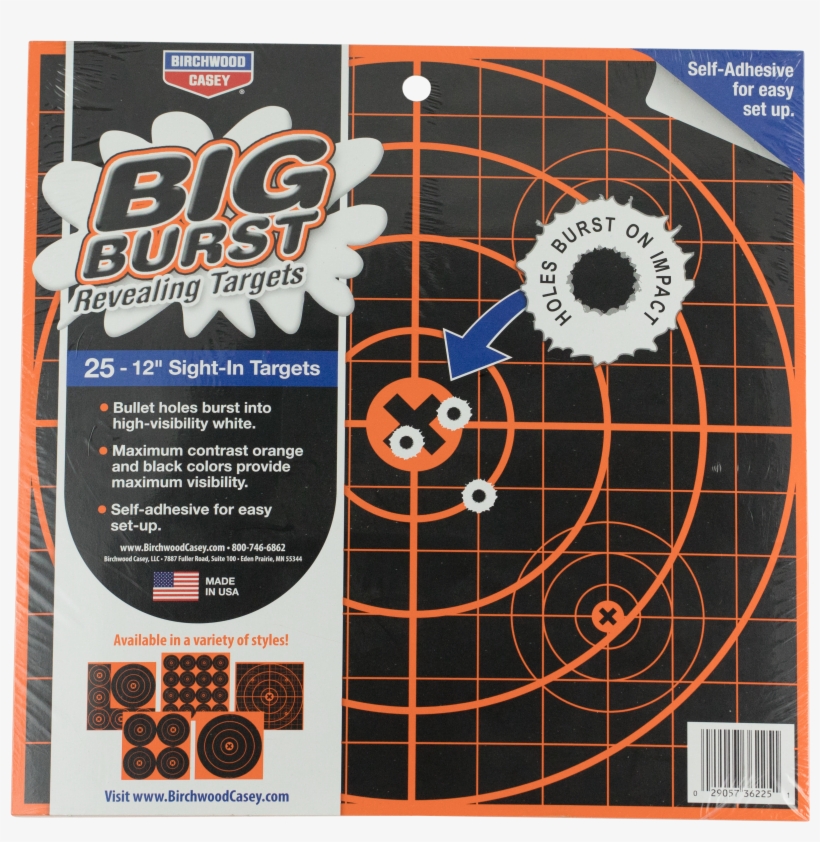 Birchwood Casey 36225 Big Burst Self-adhesive Big Burst, transparent png #7783501