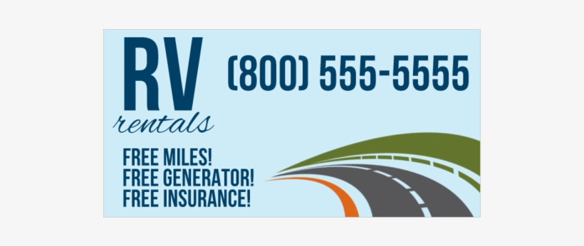Rv Rentals Vinyl Banner With Discount Offer - Horse Head, transparent png #7783917