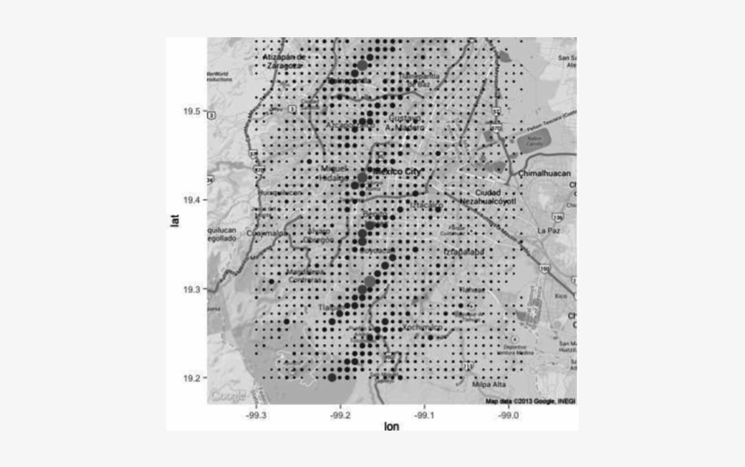 Bubble Plot For The Number Of Tweets Captured At Latticed - Diagram, transparent png #7783999