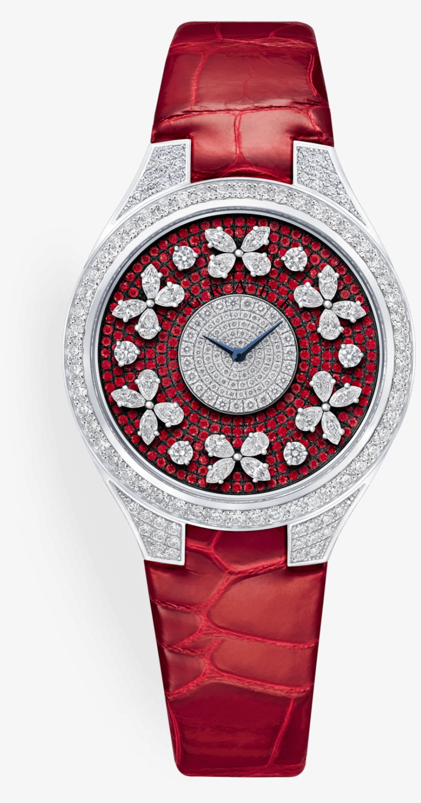 A Graff Ladies' Disco Butterfly Diamond On Ruby Watch - Encoder Design, transparent png #7784323