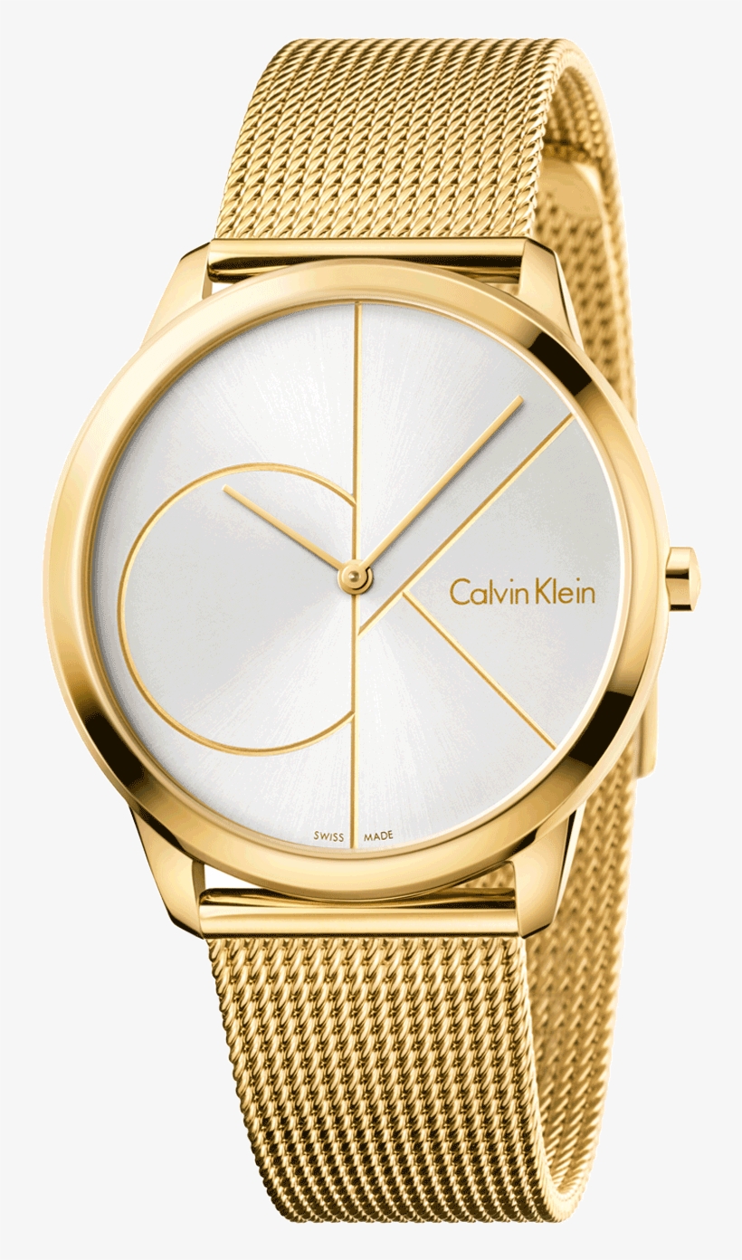 Calvin Klein Watch Gold, transparent png #7784483