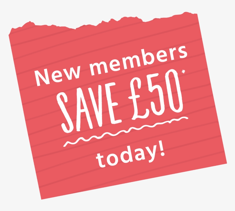 New Members Save £50 With Our Special Offer Limited - Paper, transparent png #7785121