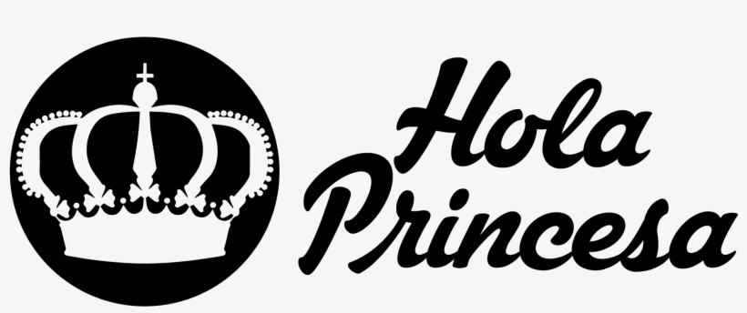 Logo Horizontal Hola Princesa Negro Huec - Hola Princesa Png, transparent png #7785384