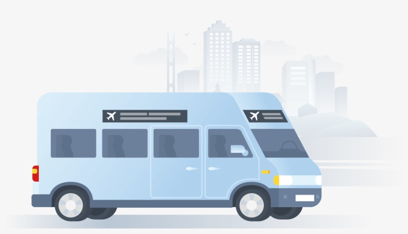 Airport-shuttle - Minibus, transparent png #7786017
