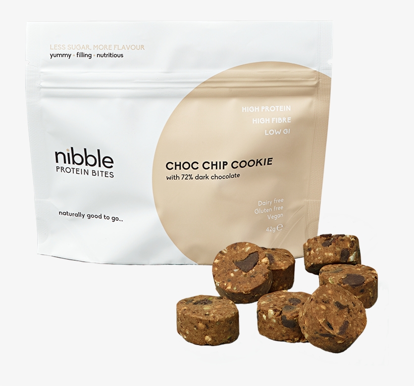 Choc Chip Cookie - Nibble Protein Bites, transparent png #7786288