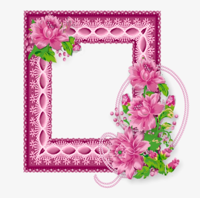 Printable Frames, Pink Daisy, Flower Frame, Paper Frames, - Picture Frame, transparent png #7786492