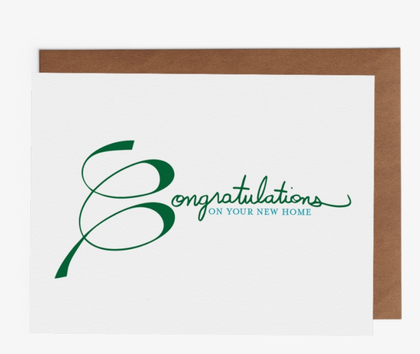 Congratulations On Your New Home - Calligraphy, transparent png #7786526