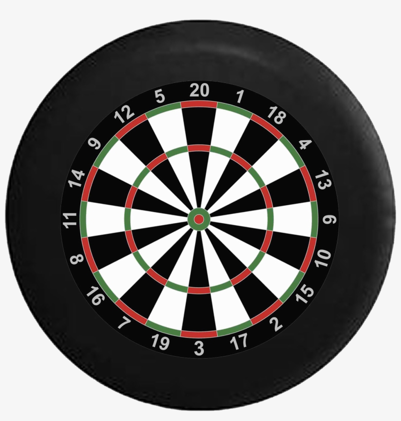 Dart Board With Scoring Jeep Camper Spare Tire Cover - Dart Board, transparent png #7786881