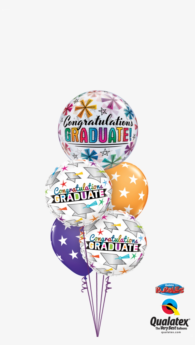 Shimmering Graduation Stars - Transparent Graduation Balloons, transparent png #7786963