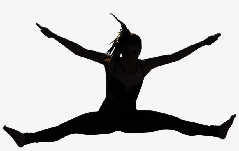 Dancing Girl - Silhouette, transparent png #7787479