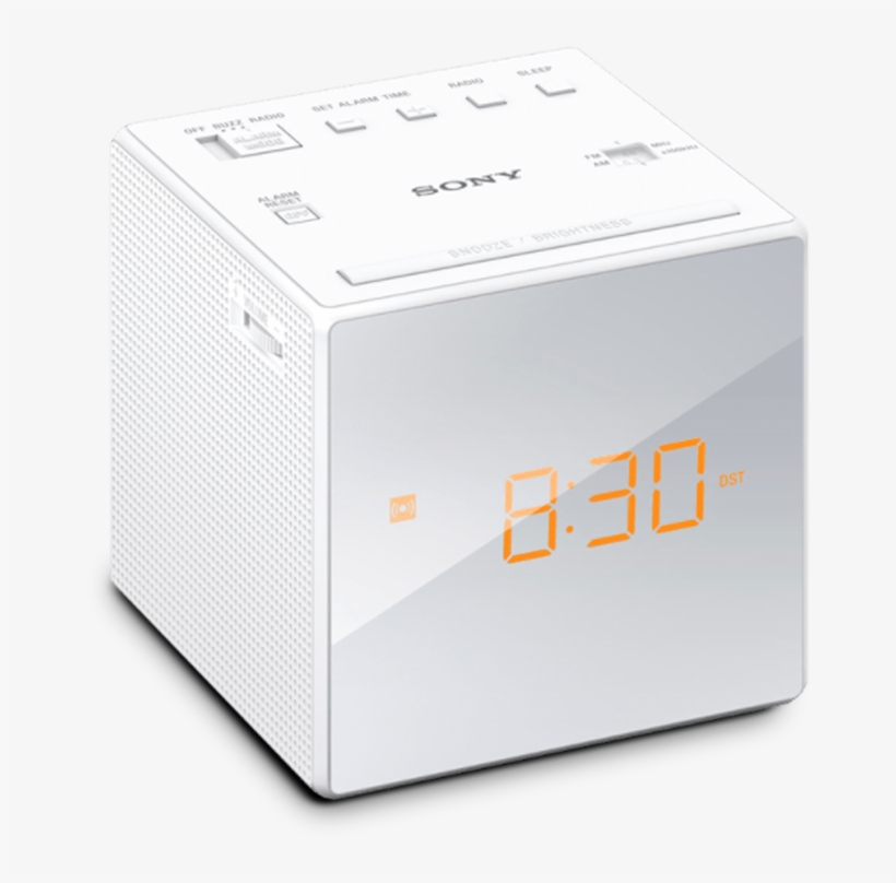 Single Alarm Clock Radio - Box, transparent png #7788193