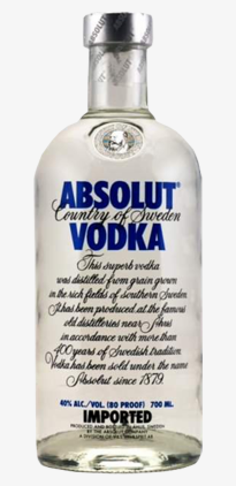 Absolut Vodka 700ml, transparent png #7788547