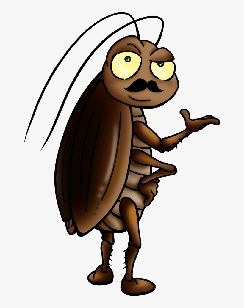 A Cockroach - Cockroach Cartoon Png, transparent png #7788880