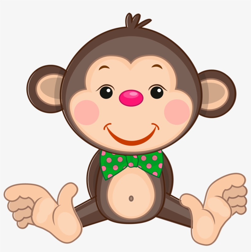 0 19188e Bdc0a47d Animal Clip Monkey - Happy Valentines Day Grandkids, transparent png #7788920