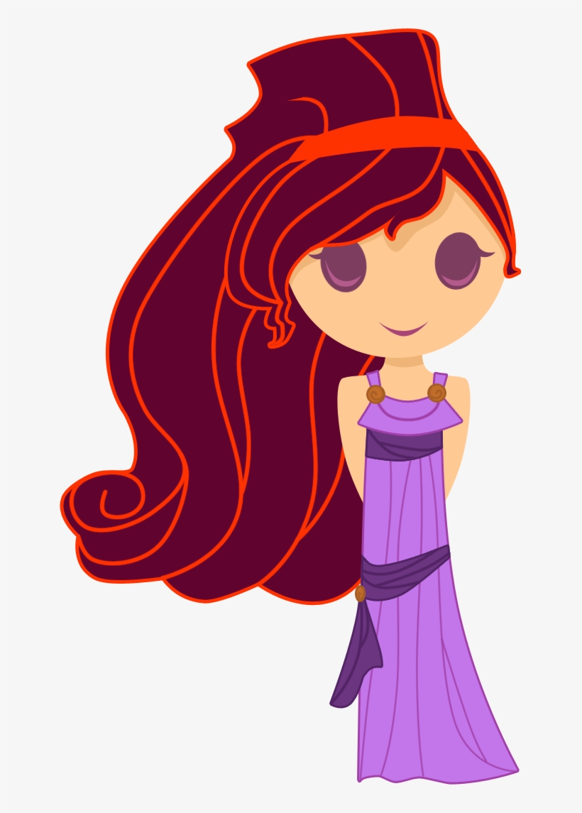 Hercules Clipart Megara - Chibi Meg Hercules, transparent png #7789110