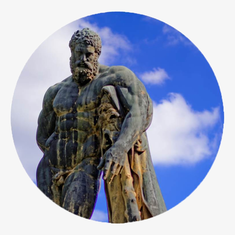 Restoration Of The Statue Of Hercules - Vaux Le Vicomte Hercule, transparent png #7789306