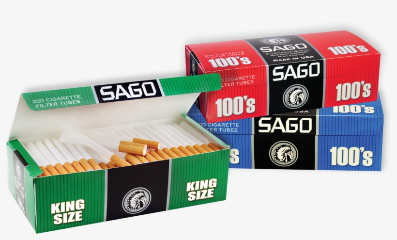 Click To Enlarge Image Sago Kings100s Box Display - Sago Cigarettes, transparent png #7790447