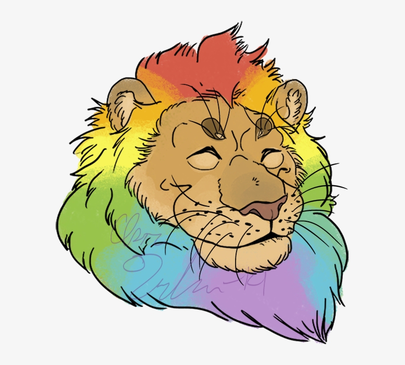 Big Gay Lion - Masai Lion, transparent png #7790651