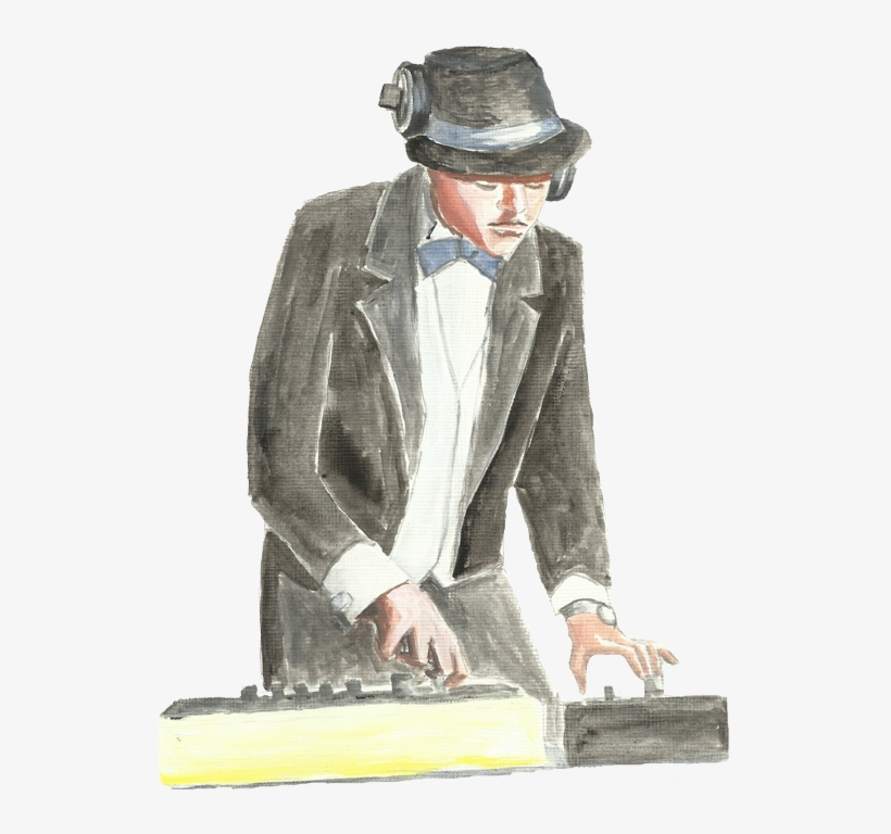 Vintage Wedding Dj - Painting, transparent png #7791089